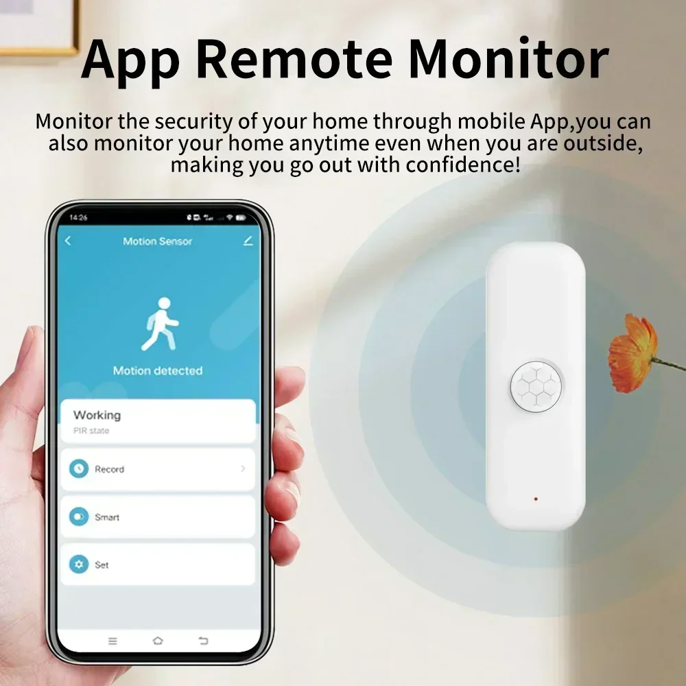 Tuya-Pirモーションセンサー,家庭用盗難防止デバイス,アプリケーションによるリモコン,スマートライフ,アレクサで動作