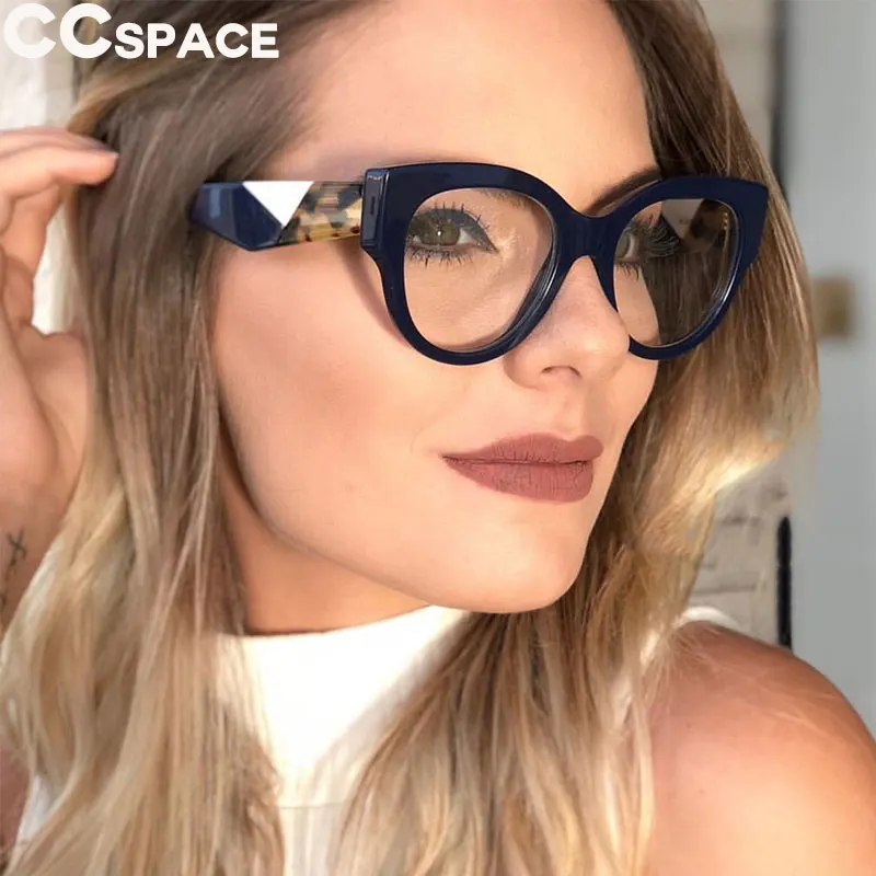 45636 Cat Eye Glasses Frames Women Retro Styles Designer Optical Fashion Computer Glasses