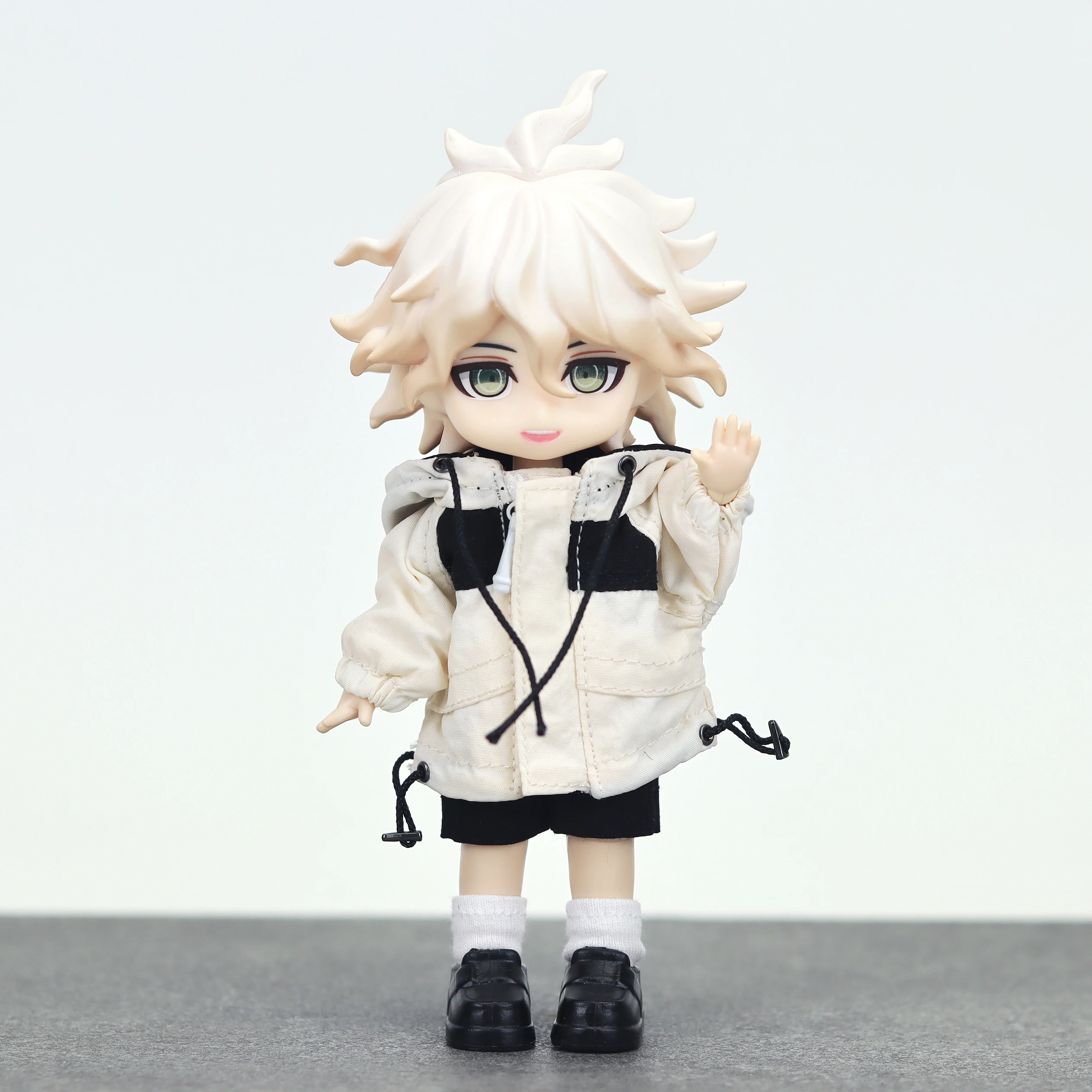 

Anime Danganronpa Nagito Komaeda Cosplay 1/12 Movability Figures Model Ob11 Accessory Garage Kits Desktop Ornament Model Toy