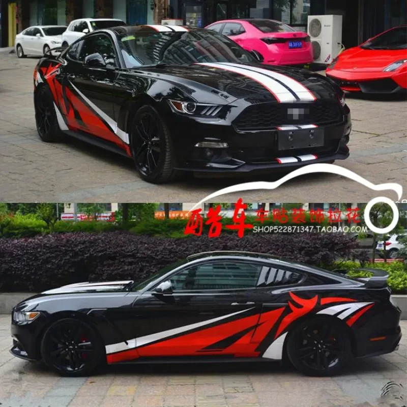 

Car Styling Customized modification Sport Sticker Auto Body Decor Vinyl Decals Accessorie FOR Ford Mustang GT500