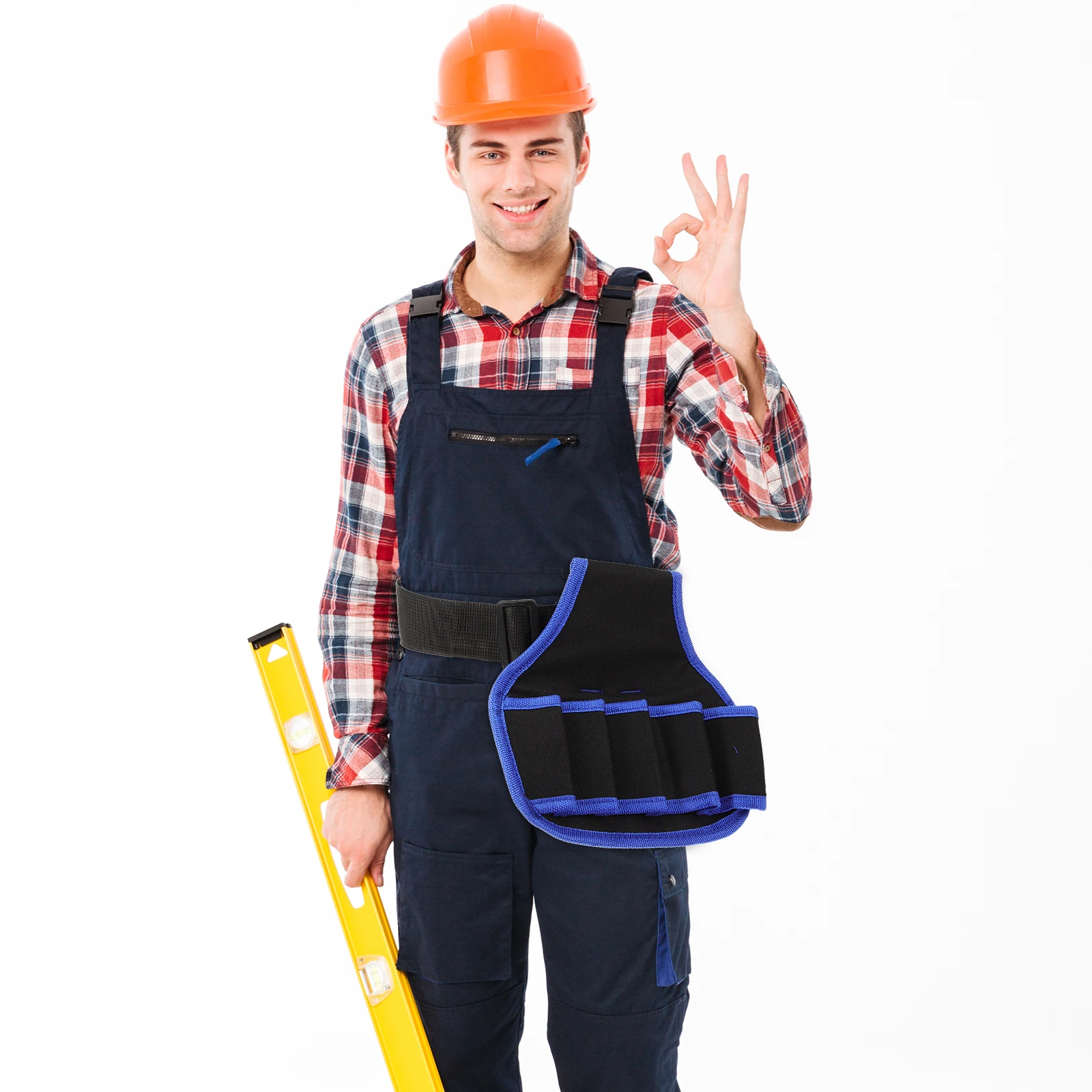

Multifunctional Tool Bag Durable Waist Pack for Garden Electrician Blue 101 Storage Pouch Screw Nail Holder Portable