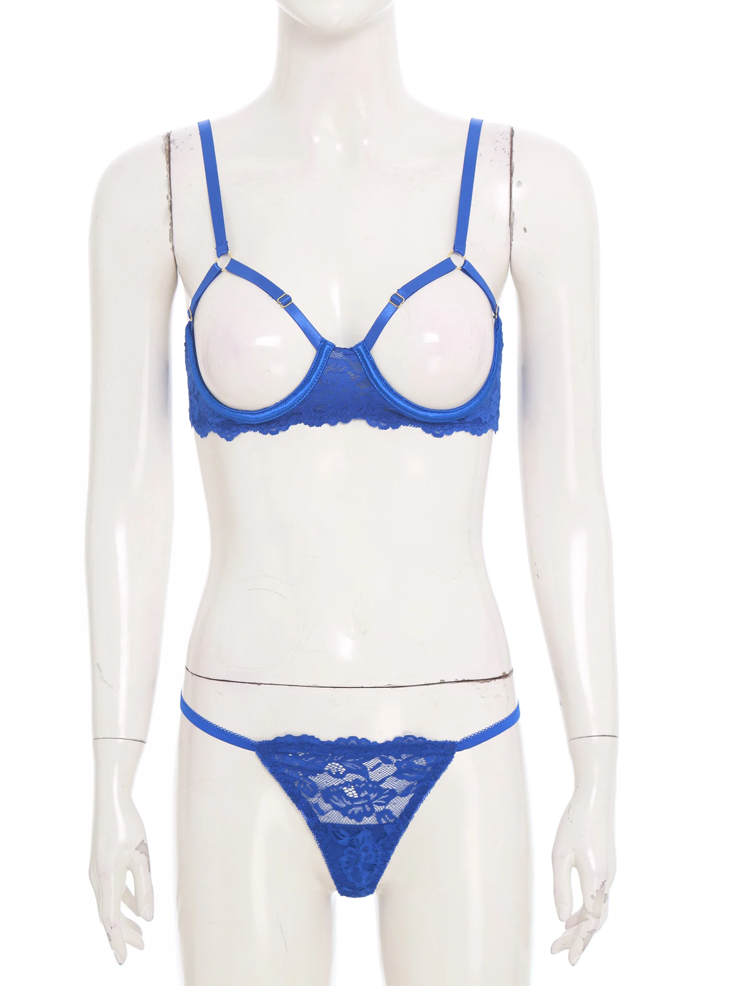 

Женское нижнее белье, кружевной бюстгальтер, комплекты стрингов, бюстгальтер с открытой грудью и стрингами, кружевные стринги, нижнее белье, эротическое соблазнительное ночное нижнее белье