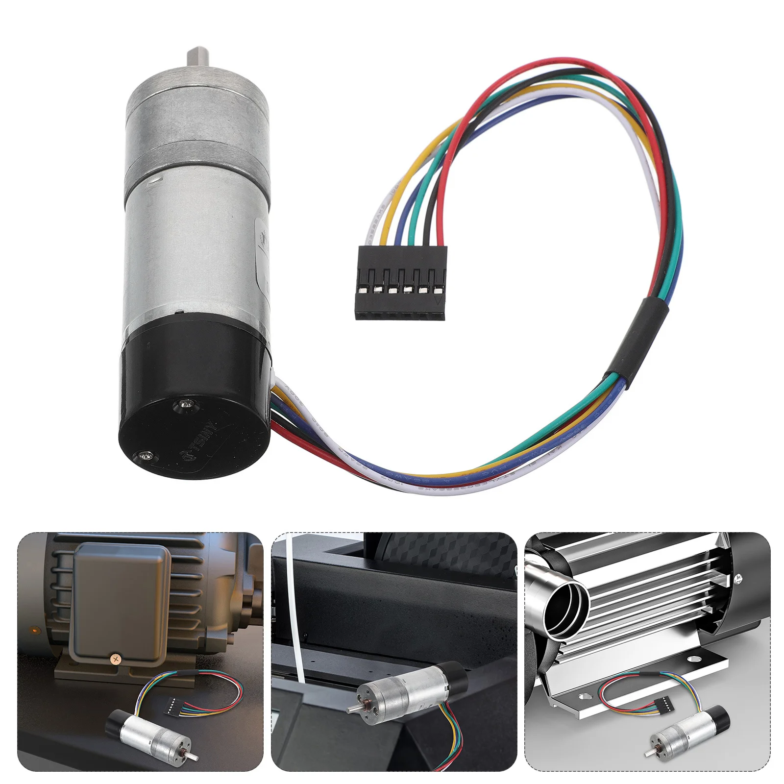 

High Torque Encoder Reduction Motor 25ga Metal Construction Low Speed Forward Reverse Electric Micro Geared Motor for Small