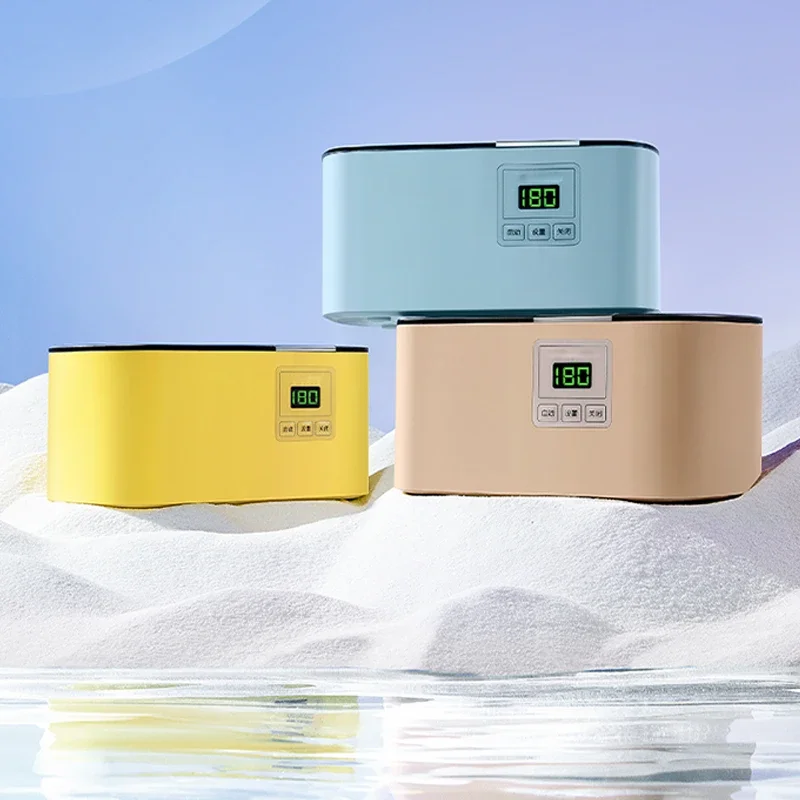 آلة التنظيف بالموجات فوق الصوتية، غسالة النظارات، علبة الأسنان، المجوهرات، منظف الساعات، منظف العدسات اللاصقة