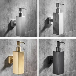 304 Stainless Steel Soap Dispenser Wall Mounted 200ml New Hotel Liquid Soap Dispenser Hand Soap Dispenser Bathroom Accessories