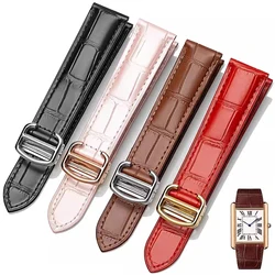 Genuine Leather Watch Strap For Cartier Tank Solo strap 14mm 16mm 18mm 20mm 22mm For Men and Woman Replace Watchbands