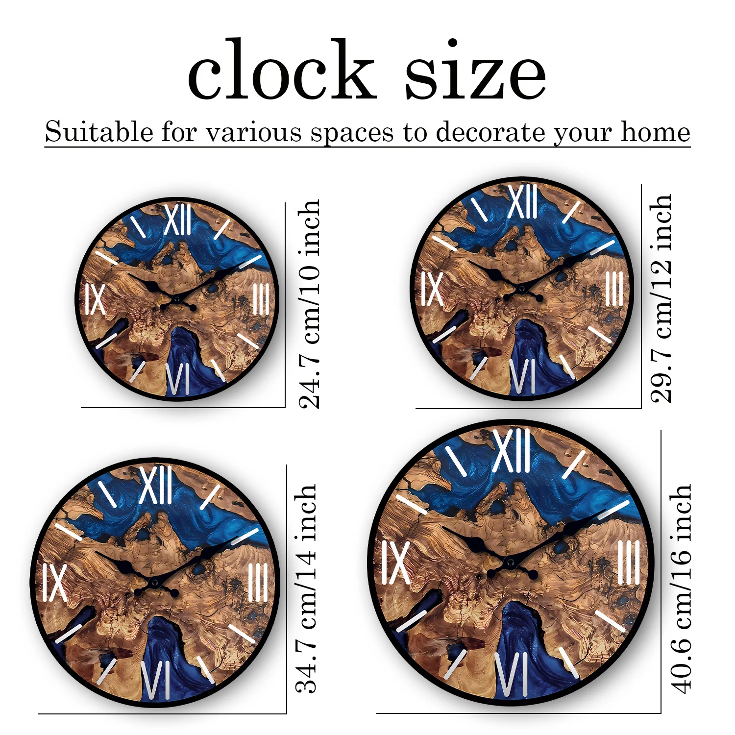 مجردة الأرقام الرومانية ساعة حائط خشبية غرفة المعيشة غرفة نوم المطبخ ديكور المنزل ساعة حائط ساعة كوارتز صامتة هدية عيد 10 بوصة 12 بوصة 14 بوصة 16 بوصة (بدون بطاريات)