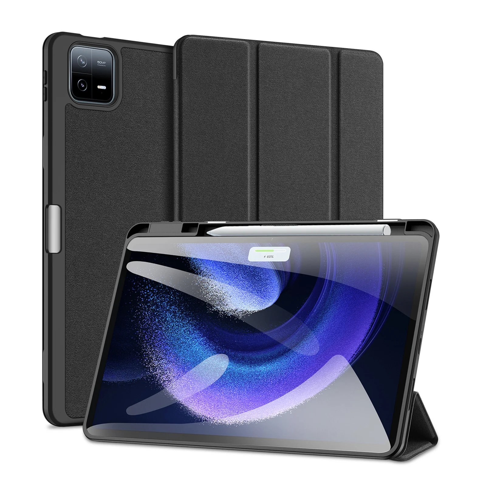 

DUX DUCIS Tri-foldind Stand Tablet Case for Xiaomi Pad 6/6Pro 11inch, 8/7Pro 11.2 inch with Stylus Pen Holder & Auto Sleep Wake