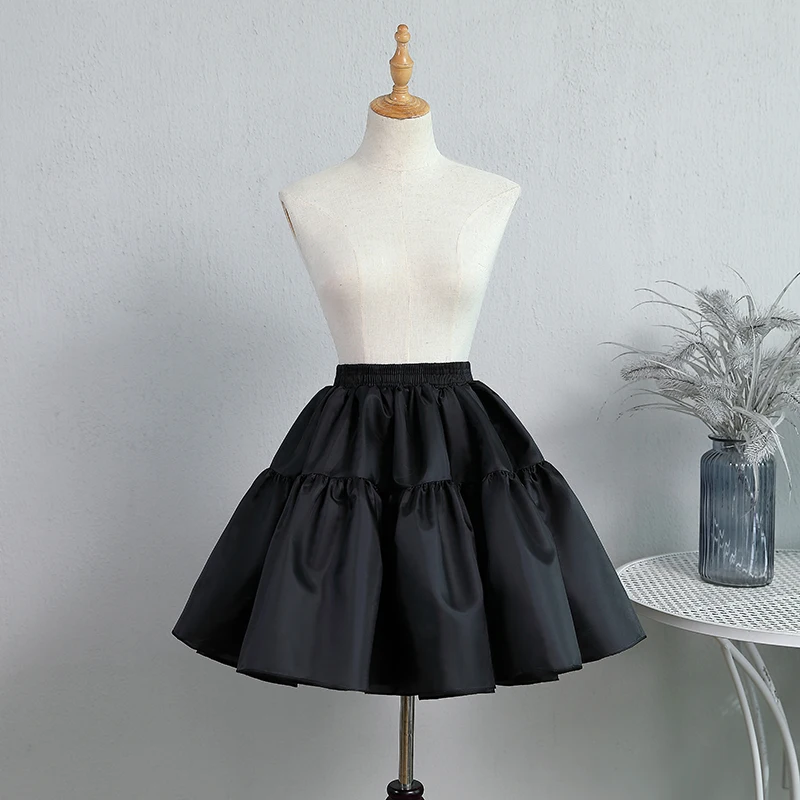 Skirt support lolita crystal yarn support cotton candy satin cloth black support boneless soft yarn skirt