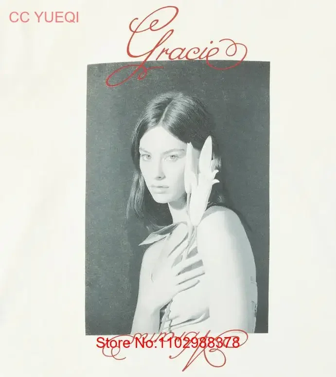 Gracie Abrams The Eras Tour хорошая белая хлопковая футболка BS044, винтажная стираная слегка уличная одежда, дышащая стильная мужская одежда