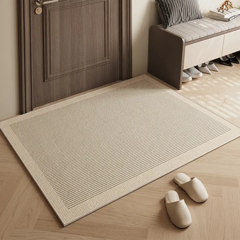 VIKAMA Wabi-Sabi Style Welcome Door Mat Dust Removal Non-Slip Entrance Mat Bedroom Living Room Carpet Home Decoration