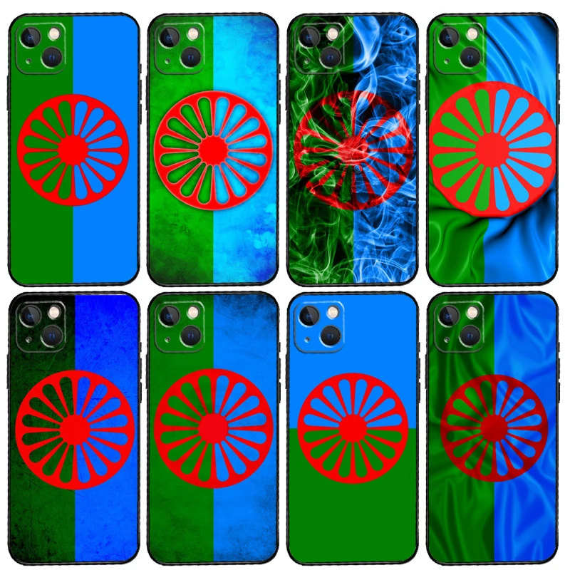Gypsy Romani Roma Flag Phone Case For Samsung Galaxy S26 S25 S20 S21 S22 S23 S24 Ultra S10 Plus S24 FE S25 FE Cover