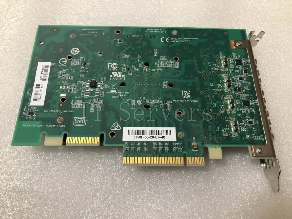 FLAREON ULTRA SFN7124F QUAD-PORT 10GBE PCIE 3.0 SFN7504 SERVER I-O ADAPTER