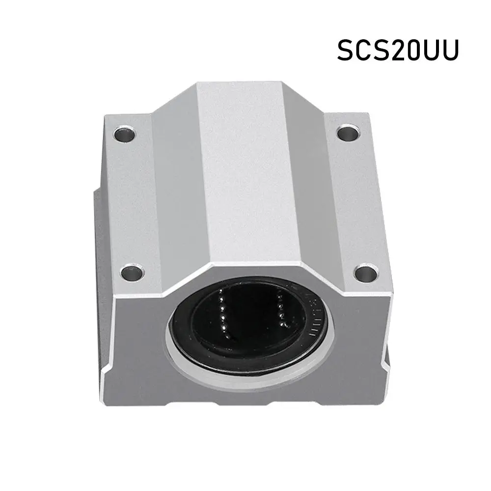 SCS8UU SCS10UU SCS12UU Linear Ball Bearing SCS16UU SCS20UU CNC Router Slide Bushing Block Lightweight Aluminium Guild Rail Shaft