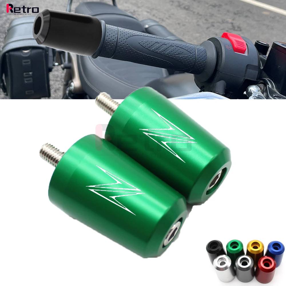 For Kawasaki Z650 Z750 Z800 Z900 Z1000 Z400 Z300 Z250 Ninja 250R 300R 400R ZX-6R ZX9R ZX10R Motorcycle Handlebar Grips Cap Plug