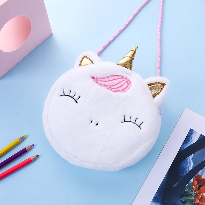 Sac messager en peluche pour enfants, mini sac à main princesse, porte-monnaie pour enfants, sac à main pour filles, animaux de Nairobi Orn, mode mignonne, HTML