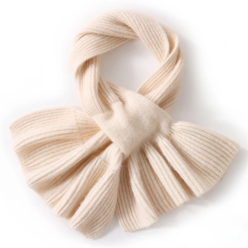 وشاح كشمير 35% مقاس 78*18 للنساء لملابس الخريف والشتاء الخارجية، شال وشاح كشمير متماسك دافئ