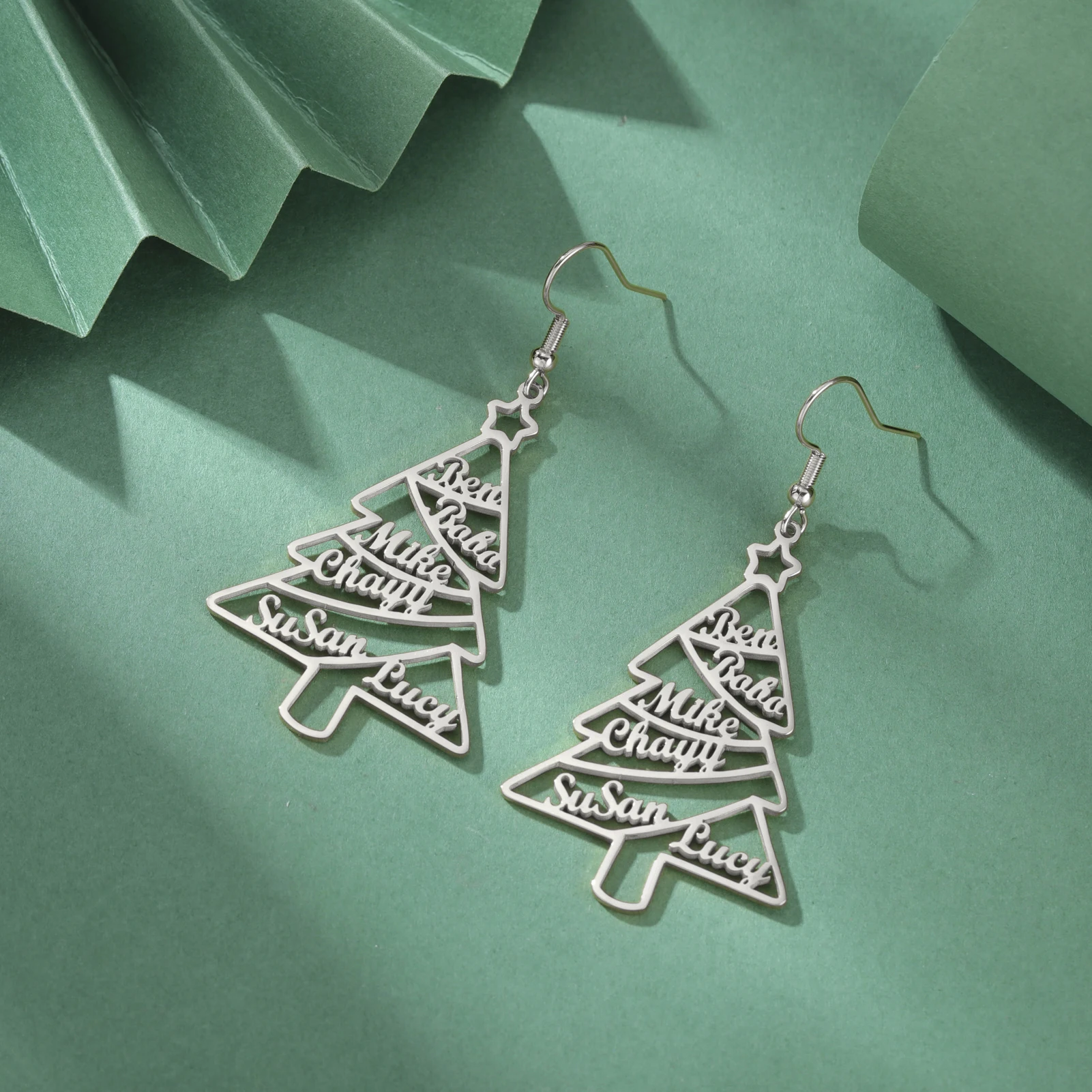 Рисунок 3 - Серьги с элементами рождественской елки на заказ