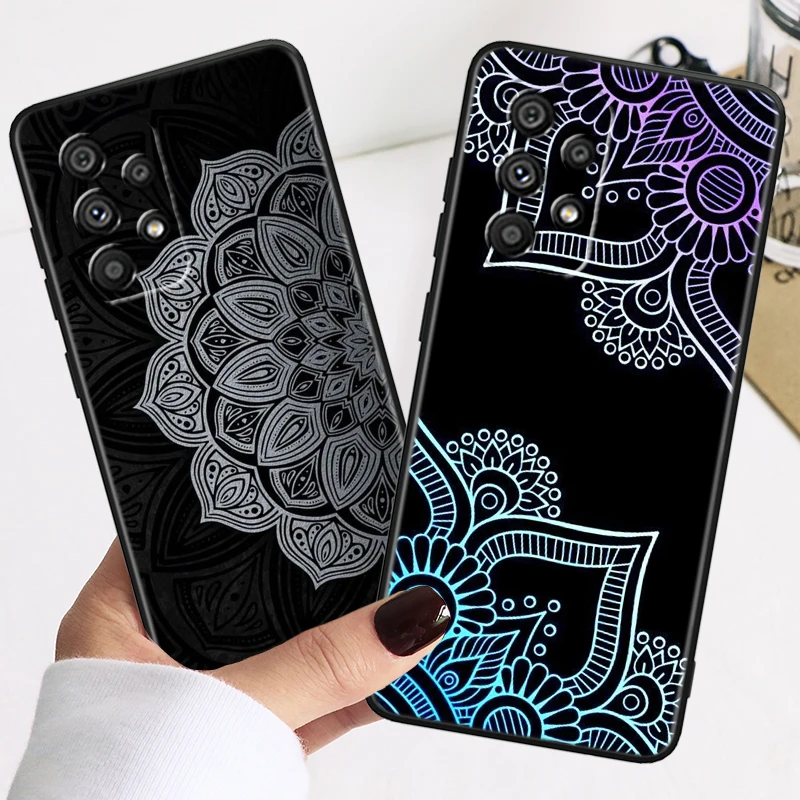 Luxury Radhaman Art For Samsung Galaxy A73 A72 A54 A53 A52S A34 A33 A32 A24 A23 A22 A15 A14 A13 A03S A02S Black Phone Case