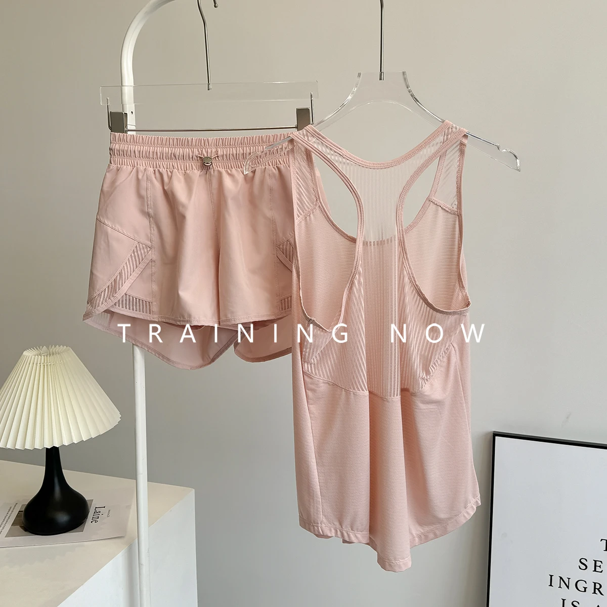 

Loose sports suit for women thin breathable running exercise quick-drying vest fashion fitness Pilates yoga suit summer