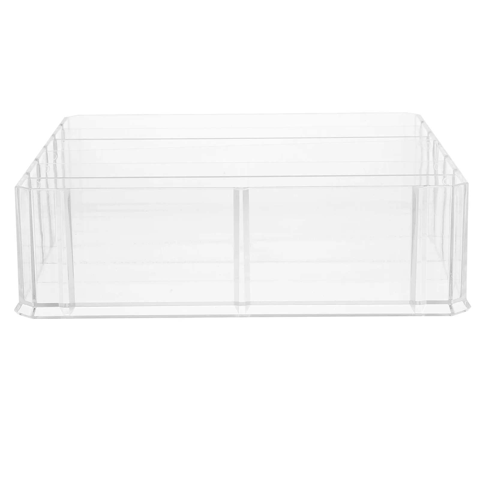 Transparent Acrylic Cash Storage Box 6 Grid Money Tray for Notes Multi Compartment Retail Store Cashier Bills Holder
