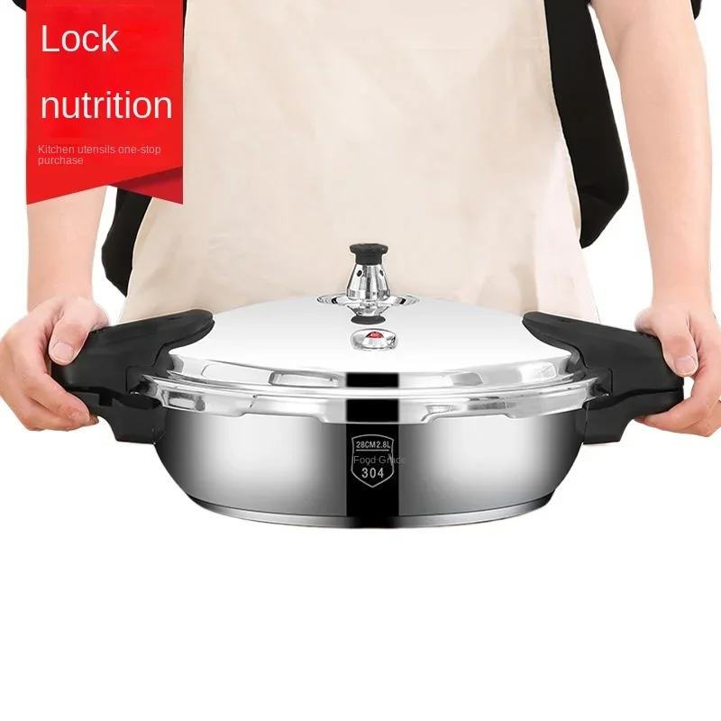 Miniature Explosion-proof Pressure Cooker for Gas/Electric Stove, High-pressure Commercial Cookware for Fish Head and Vegetables