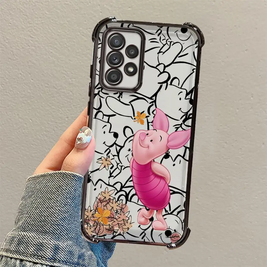 Case for Samsung Galaxy A33 A15 A52 A55 A24 A25 A13 A26 A16 A21s A35 A36 Soft Phone Cover Disney Winnie The Pooh