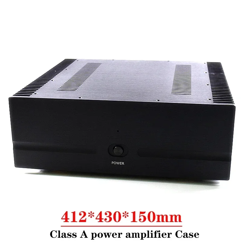 

412*430*150mm All Aluminum Power Amplifier Enclosure Case Class A Amplifier Chassis Diy Audio Amplifier Accessories