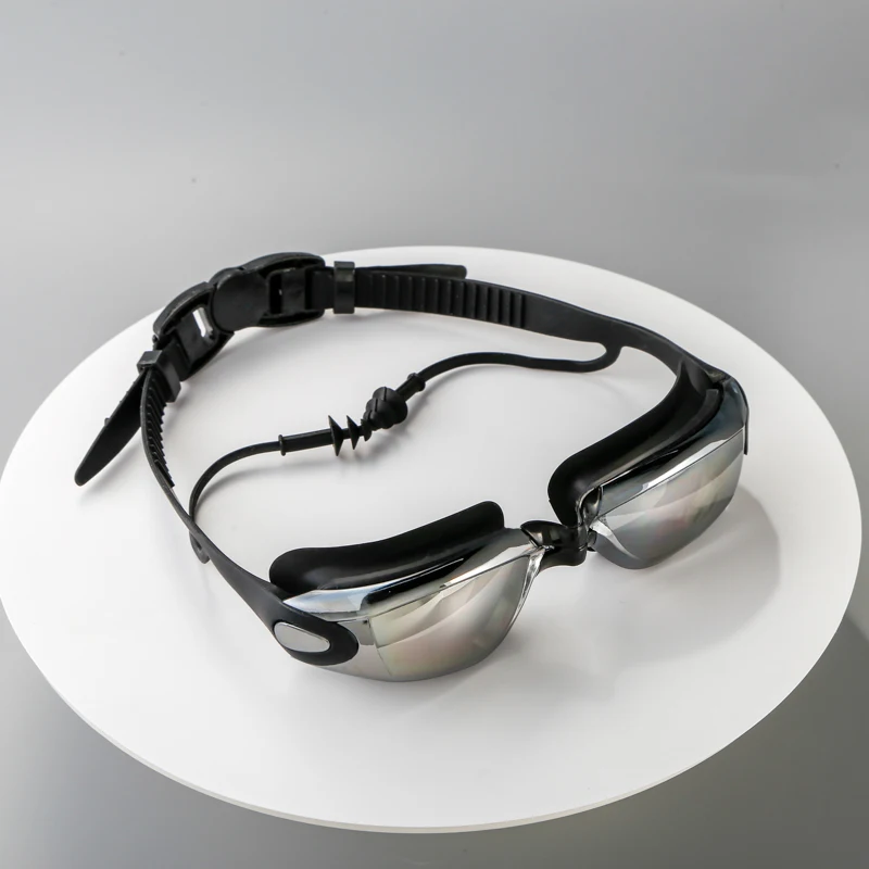 Lunettes de natation pour myopie, bouchon d'oreille pour adultes, lunettes de piscine professionnelles, Anti-buée, optique, étanche, vente en gros, 2025