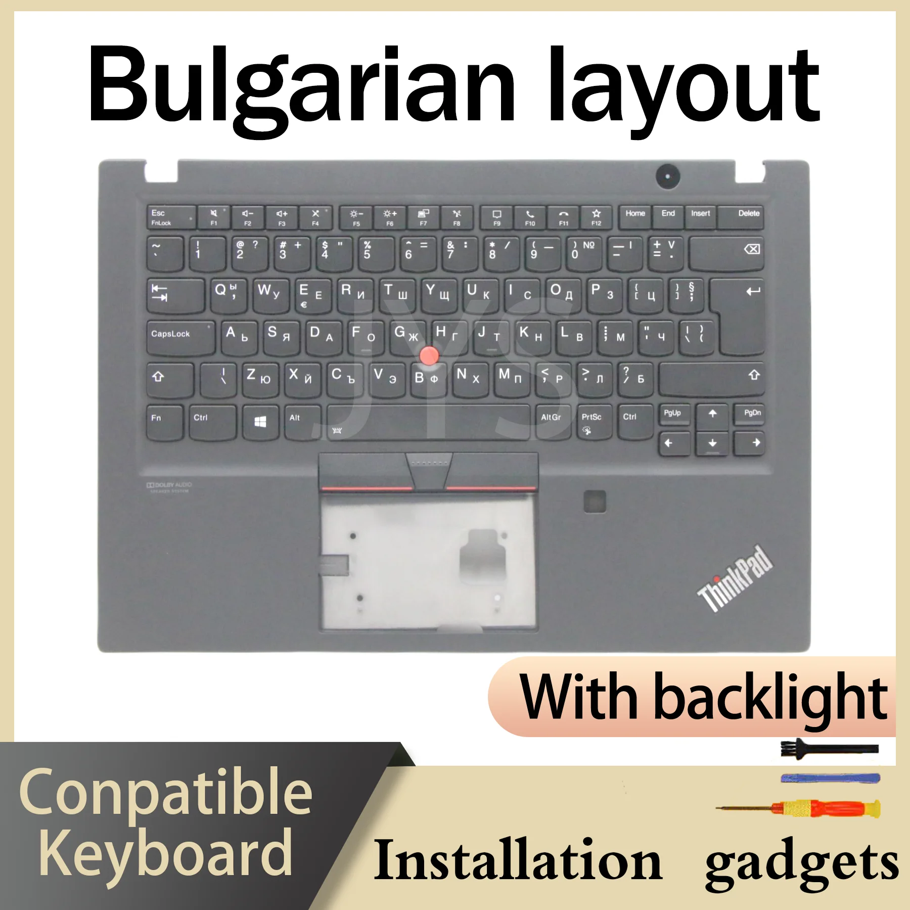 

For Lenovo ThinkPad T14s Gen1/P1 Gen3/X1 Extreme 3rd Gen/X1 Extreme Gen3 C COVER Backlit Keyboard AR BE BG BR CH CZSK DE DK EE