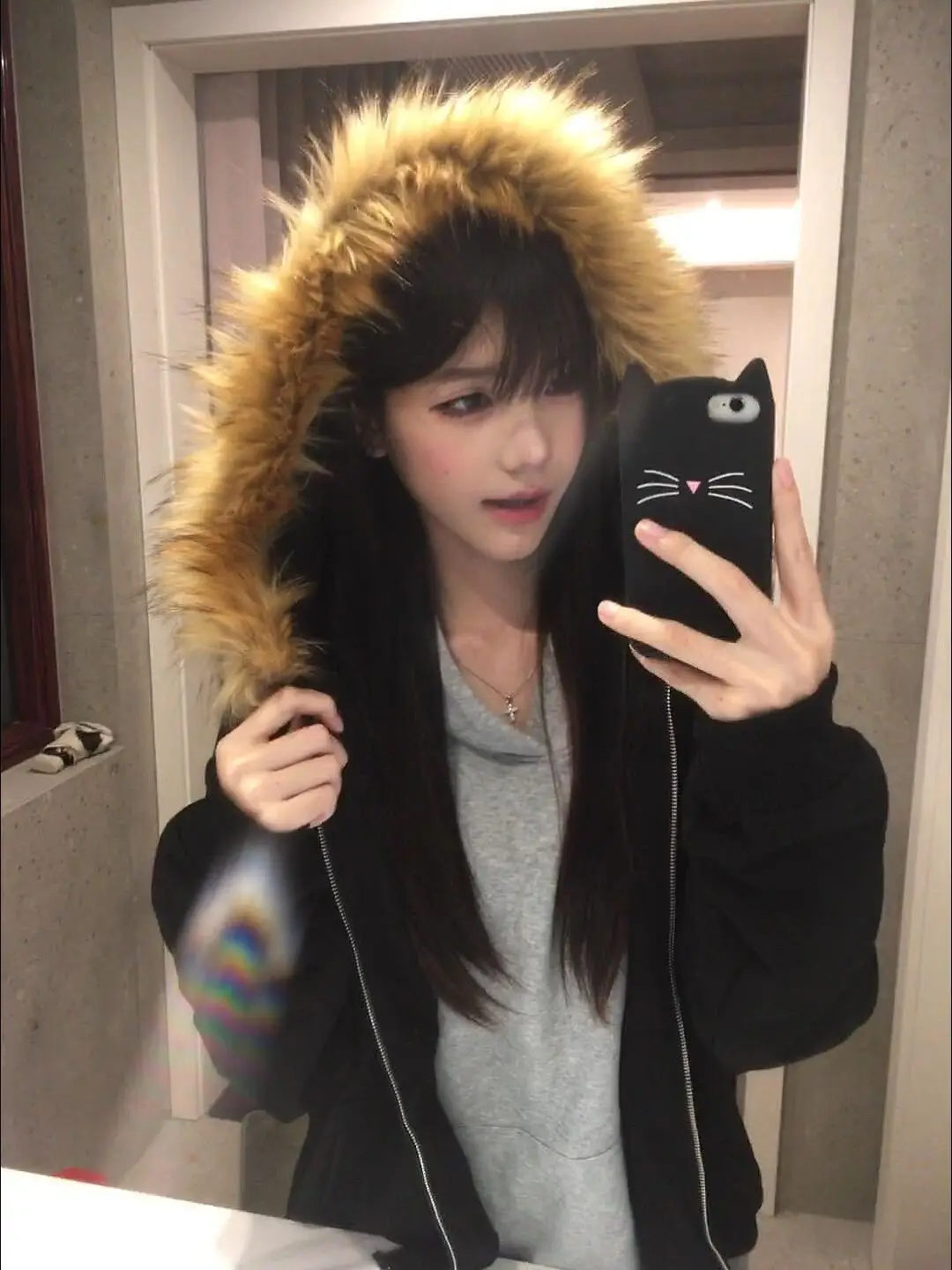 

Толстовка с капюшоном в стиле панк, сексуальная зимняя женская одежда, винтажные топы большого размера, свободная уличная толстовка 90-х годов, готический топ на молнии, толстовки Femme Y2k