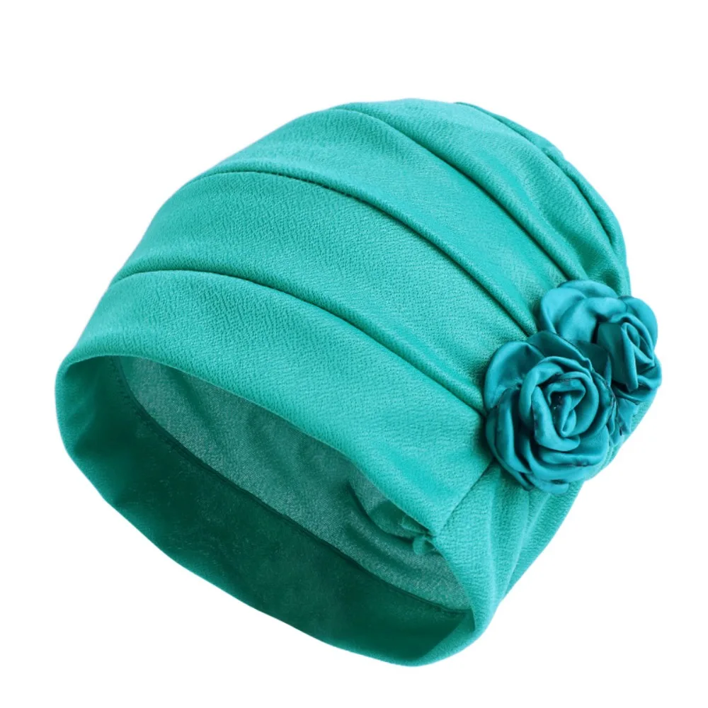 Fashion Hair Loss Friendly Turban Cap Soft Fabric Stretchy Hijab Cap Breathable India Cap Bandana Daily Wear