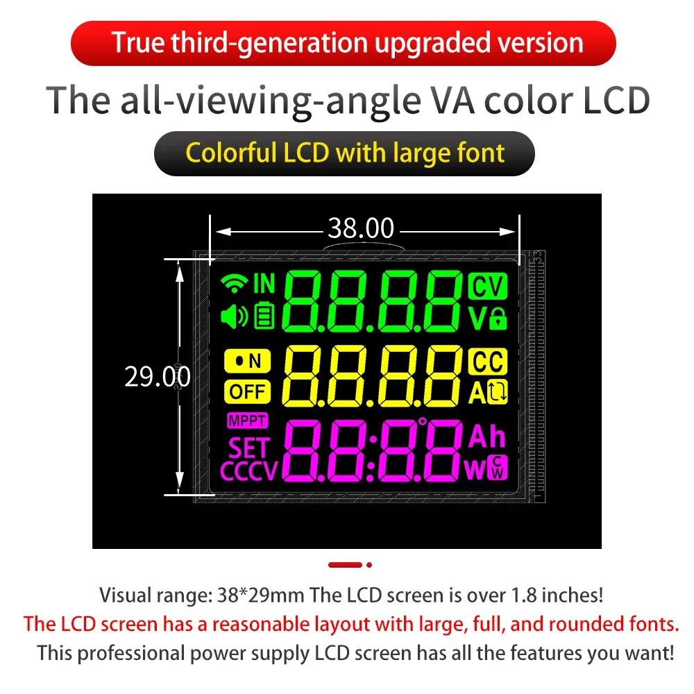 120W DC6-36V to 0-36V CNC Adjustable Voltage Regulator Constant Voltage Constant Current Solar Charging Module Support MPPT