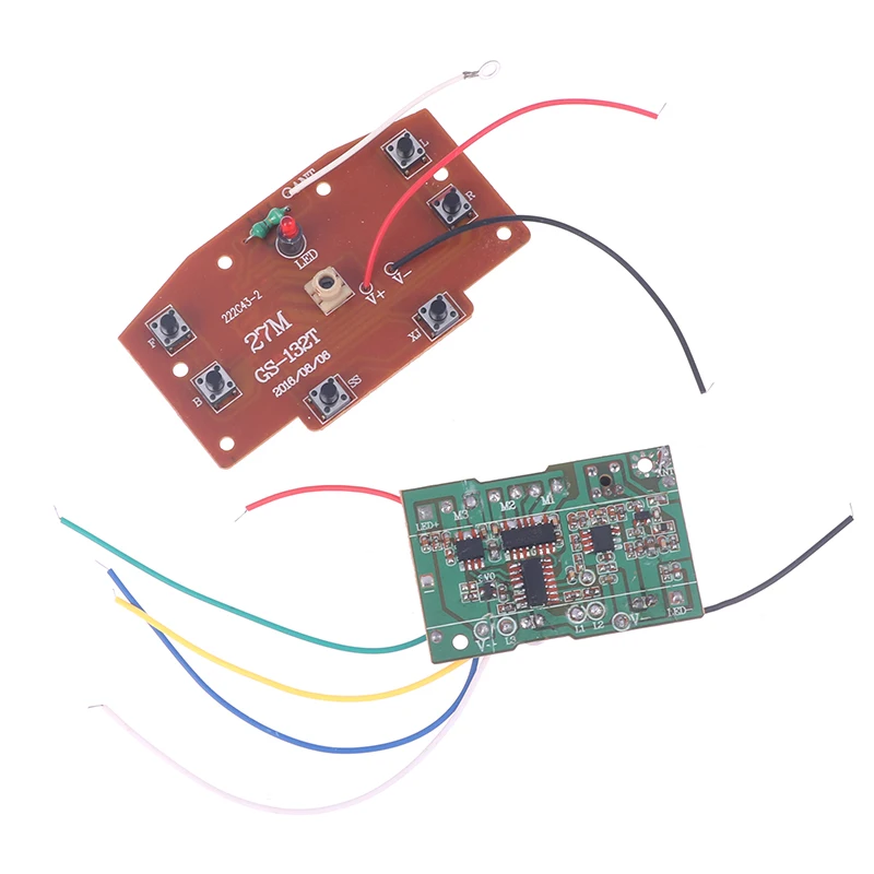 6CH 2.4G zdalnego sterowania wysokiej jakości 27MHz obwód PCB płyta nadajnik-odbiornik DIY do sterowania pilot samochodowy RC części do zabawek nowa