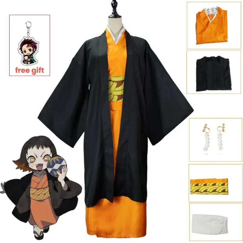 2025 yiyi Anime Susamaru Cosplay disfraz Haori forro pendientes Albornoz peluca Halloween Navidad carnaval fiesta uniforme tipo kimono Cu