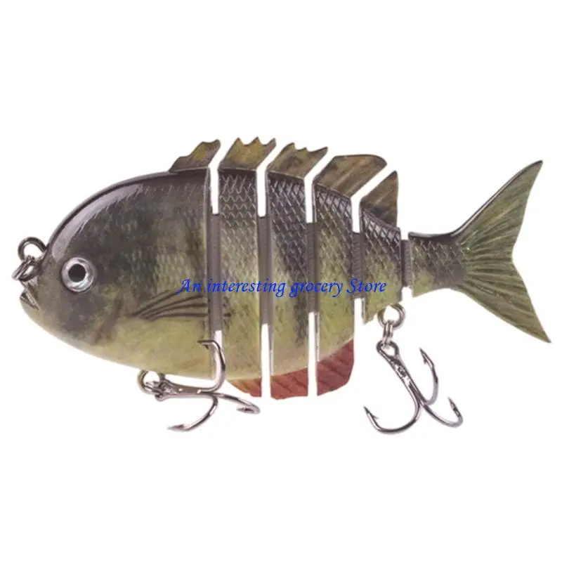 652D 14g Slow Sinking Fishing Baits Swimbait Multiple Sections Fishing Lures 3D Artificial Fishing Lures Segment Swimbaits