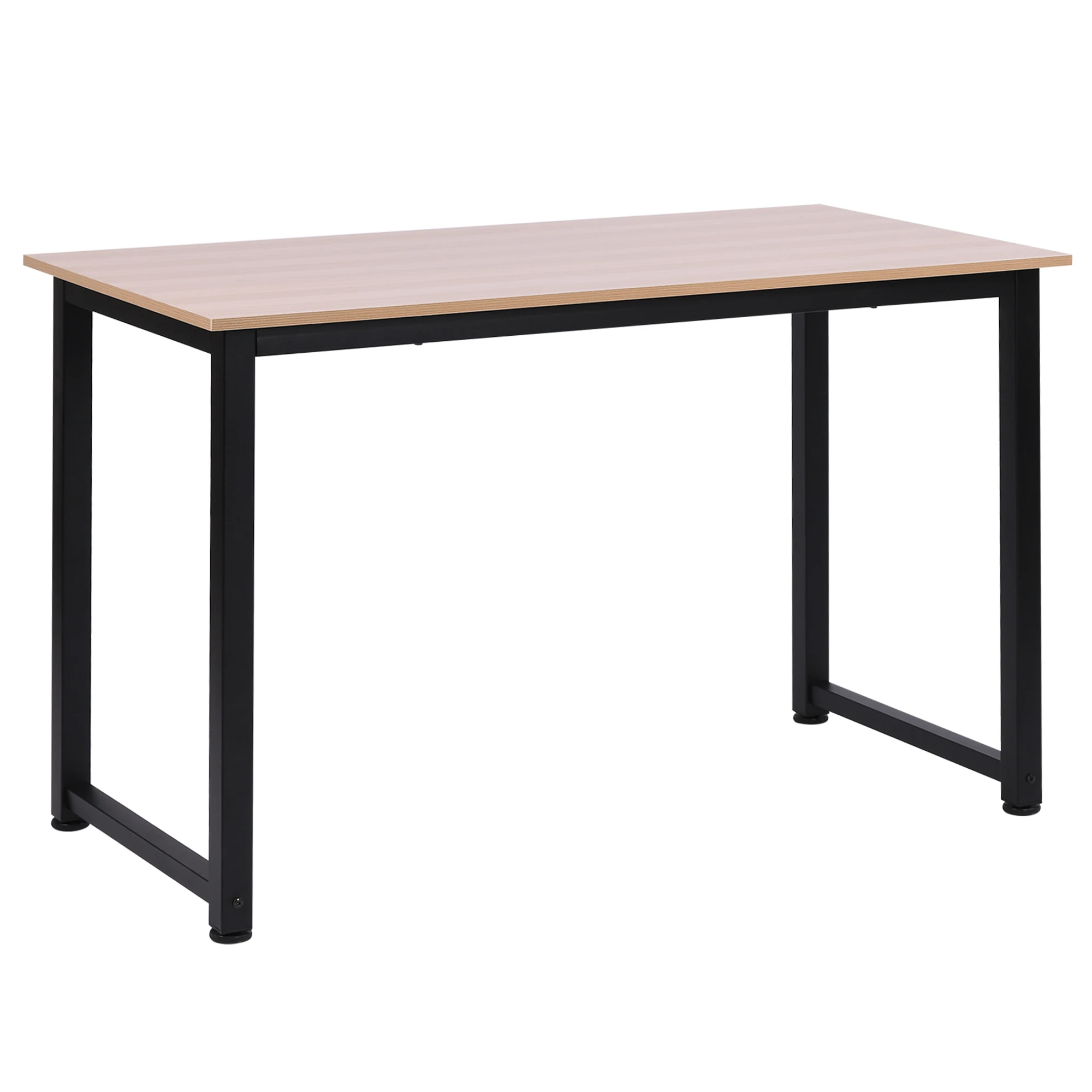 HOMCOM computer desk 120x60x76cm adjustable feet 100kg