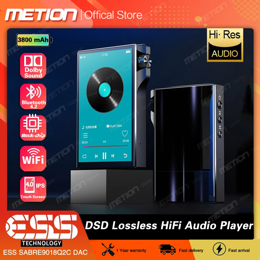 

NEW MP3Music Player Bluetooth 4.0"Full-Touch IPS screen Network Streaming Hi-Res Lossless Digital Audio Tidal DSD/FLAC /APE