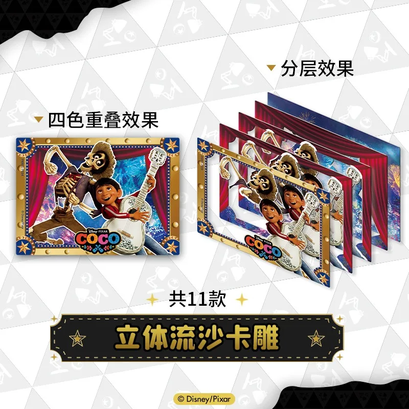 بطاقة متعة الرسمية بطاقات ديزني الأصلية بيكسار 37th الذكرى تحصيل بطاقات Senluo Wanxiang أنيمي الطرفية دمى هدايا #5