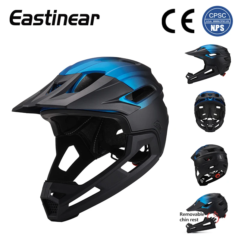Eastinear 2023 Fahrradhelm für Erwachsene, abnehmbarer Integral-Motorradhelm, leichter Schutzkopf, Sicherheit, einteiliges Formteil 4