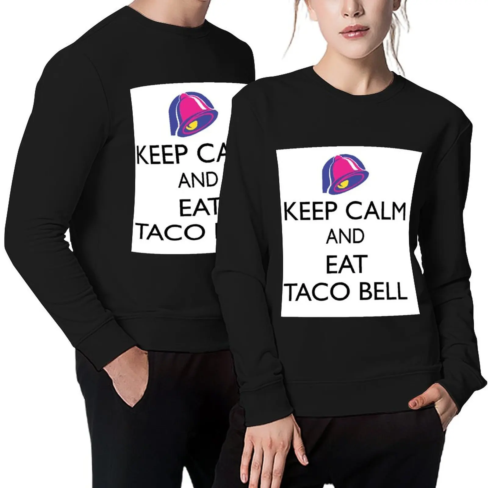 

Keep calm and eat taco bell Pullover men's autumn clothes autumn new products anime clothes men clothes sports sweatshirt man