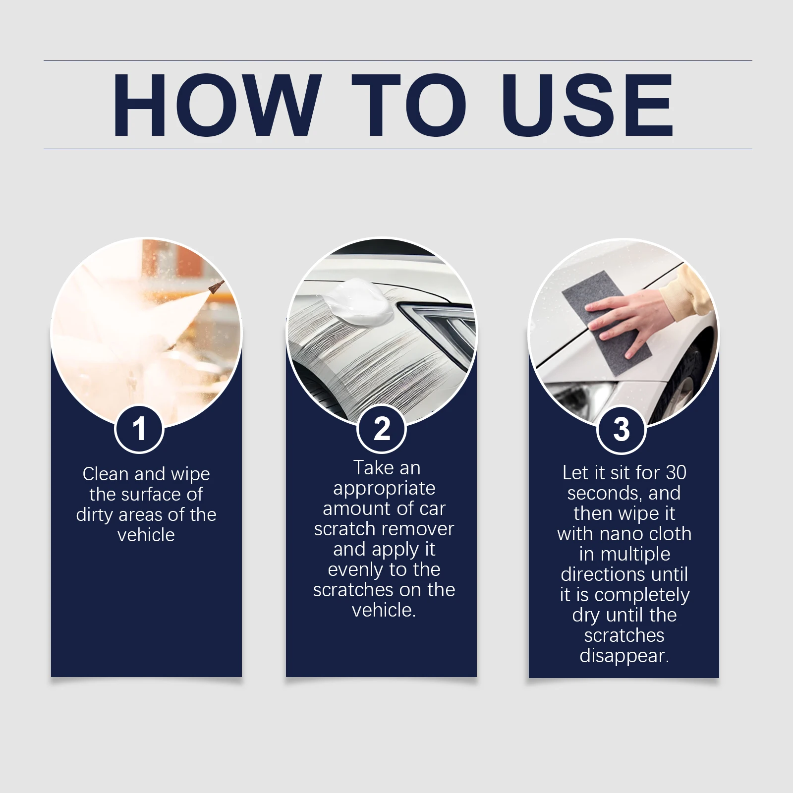 مجموعة أدوات إزالة خدوش السيارة من قماش نانو سباركل الفاخر - عامل إصلاح وتلميع احترافي للخدوش والدوامات الصغيرة