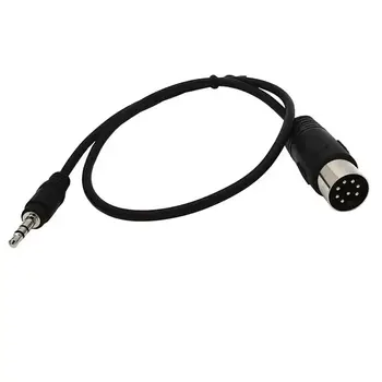 MIDI Din 8pinový na 3,5mm 8pinový Din konektor (samec) na 3,5mm samec audio adaptér pro hudební nástroje a audio zařízení 0,5 m 1 m 3 m 10 nejlepší prodej 8pinový 3,5mm jack - №6