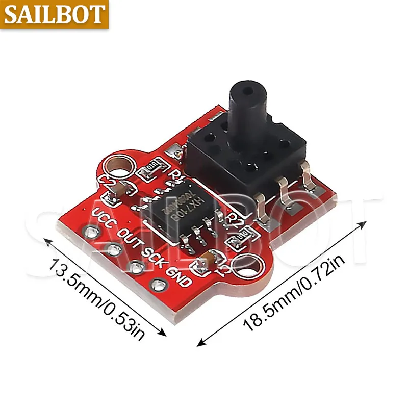 تيار مستمر 3.3 فولت 5 فولت 0-40KPa وحدة استشعار الضغط ربط 2.5 مللي متر لينة أنبوب الرقمية السائل وحدة تحكم في مستوى المياه مجلس لاردوينو
