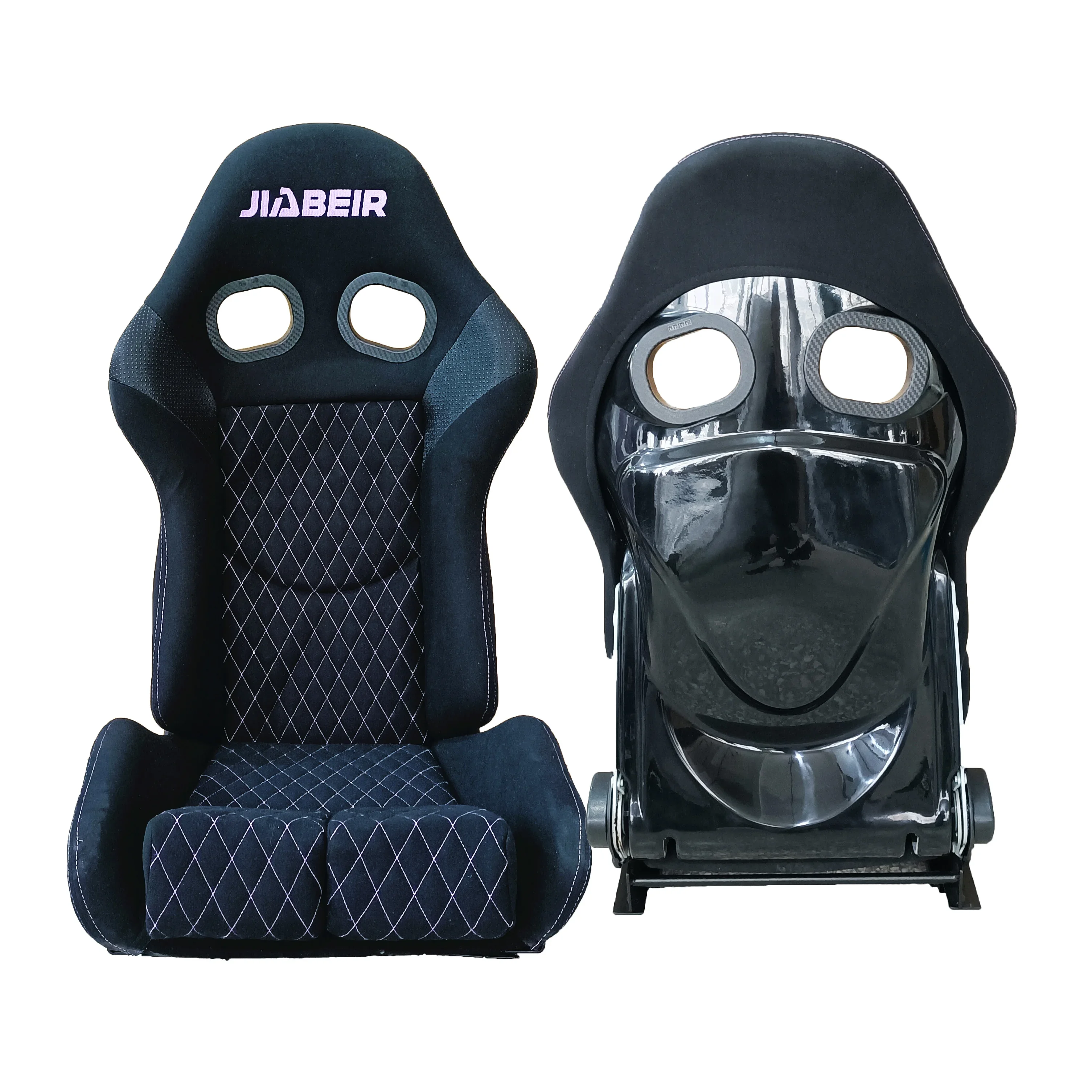 9003B Universal Sport Slider Car Vehicles PVC Leather Fabric SIM Bucket Racing Fiberglass Seats Modified Car Seats