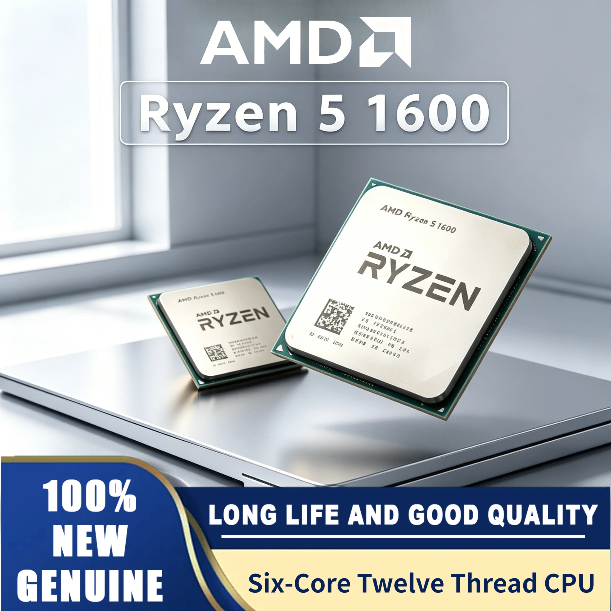

AMD Ryzen 5 1600 Socket AM4 65W 3.2 GHz Six-Core Twelve Thread CPU Processor YD1600BBM6IAE R5 1600 in Stock 100% Brand New