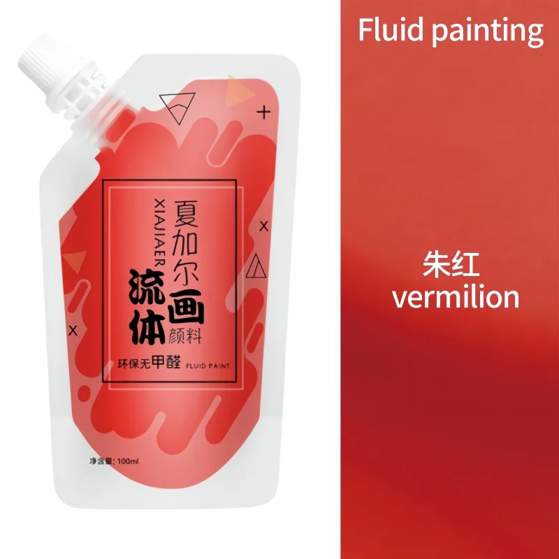 100 ml/multi-color xiajiaer vloeibare verf acrylverf zak gewelddadige beer DIY decoratieve schilderkunst vloeibare vloeibare kleurstof