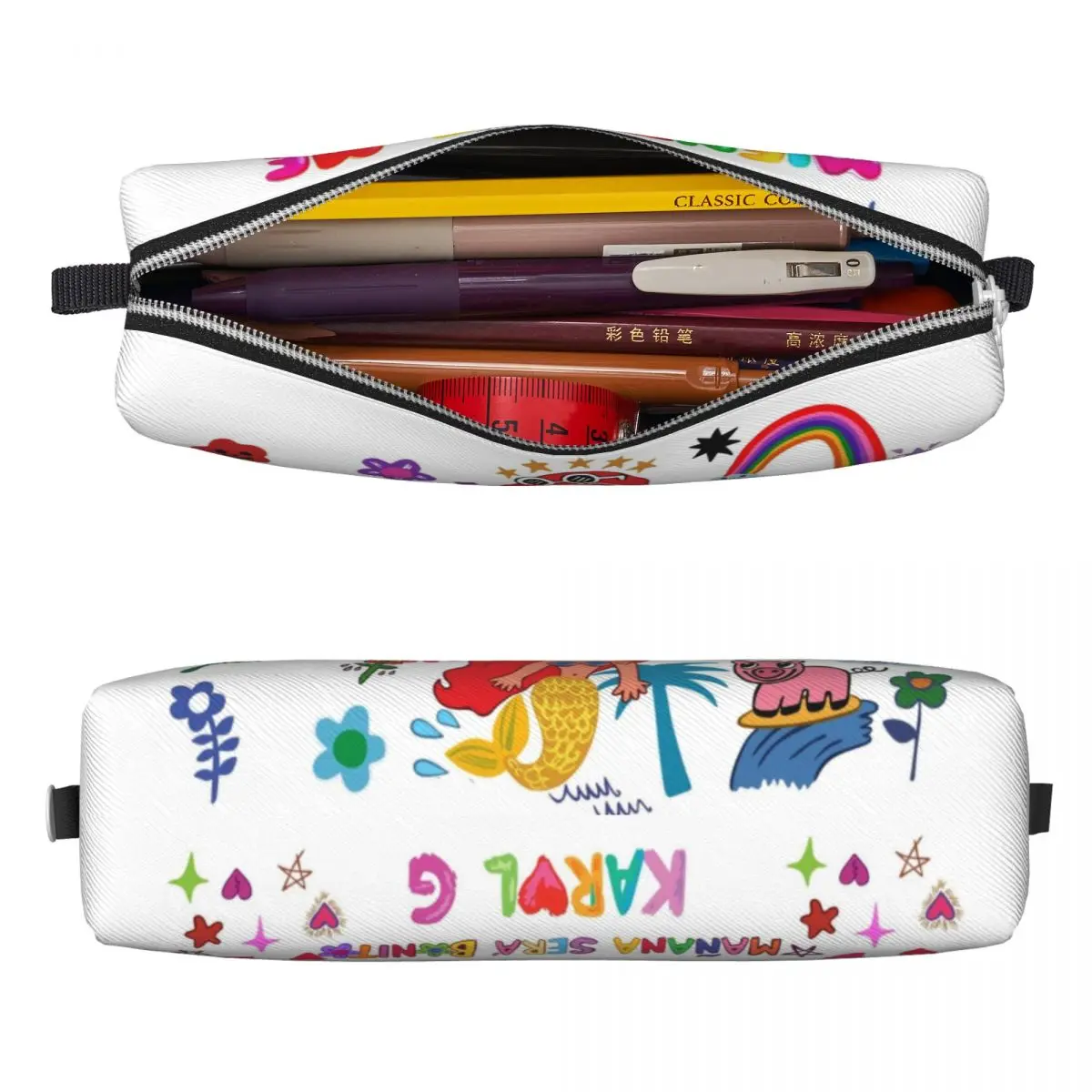 Menras Me Manana Sera Bonito Karol G Pencil Cases, Sacos De Caixa De Caneta Clássica, Grande Capacidade Material Escolar, Lápis Pouch Presentes