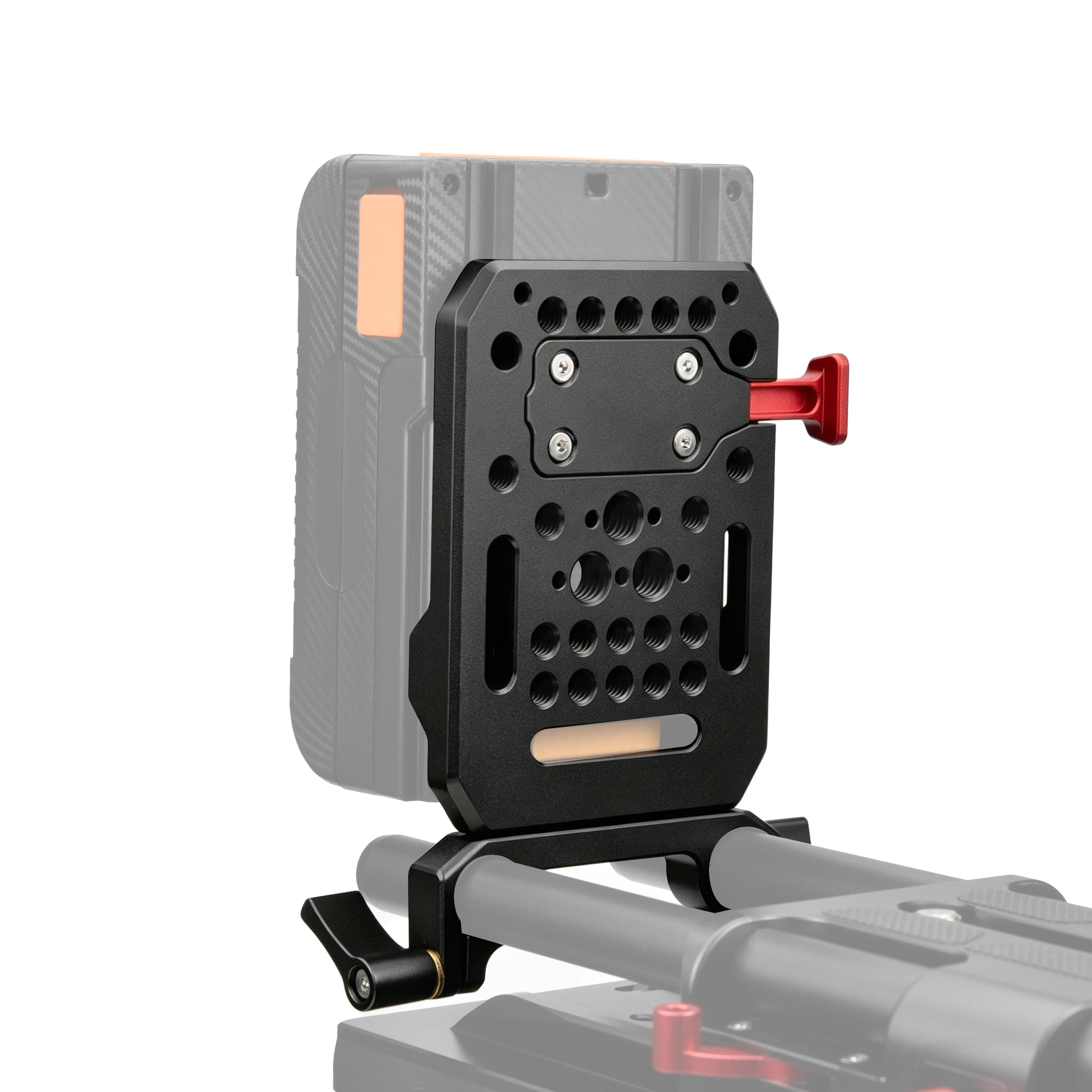 

VLOGMAGIC V-Lock Mount Battery Plate with 15mm LWS Rod Clamp