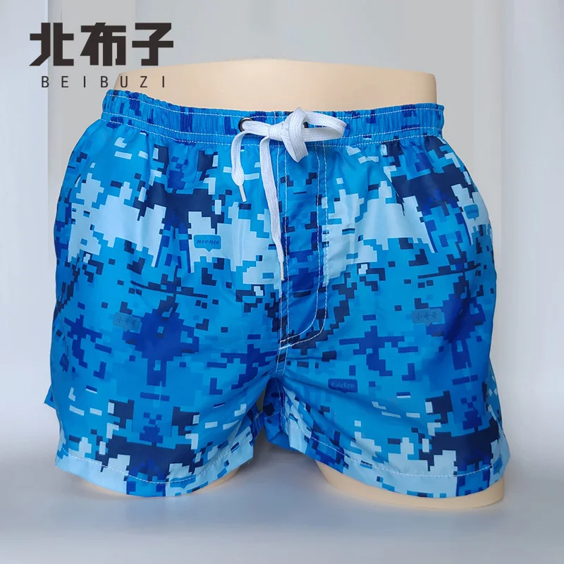 New Brand BEIBUZI Men\'s Board Shorts Quick Drying Shorts Beach Digital Camo Casual Summer Beach Short Pants Small Boxer